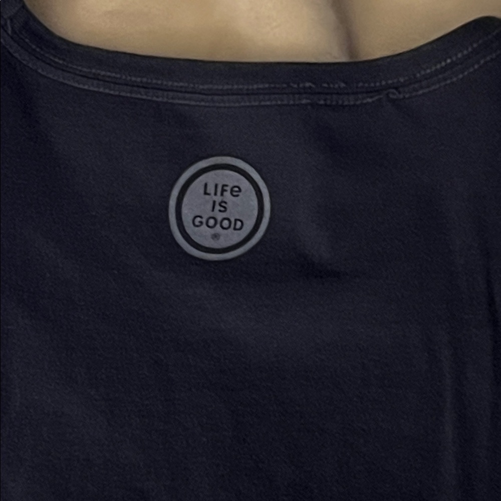 LIFE IS GOOD 🐶 DISTRESSED NAVY BLUE COTTON LONG SLEEVE DOG RESCUE TSHIRT XXL - Picture 5 of 8
